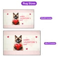 thumbnail image 5 of Happy Valentine's Day Siamese Brings Love Heart Indoor Rug Cat Lover Kitten Owner Gifts Carpet Living Bed Room Sofa Home Decor - 02028, 5 of 5