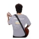 thumbnail image 4 of Correa de guitarra con púa insertable (gris y negra, sin púa), suave y ajustable (ajustable de 90 a 150 cm), correa de guitarra, con cierre de correa de guitarra, púa de color para botón de guitarra, 4 of 5