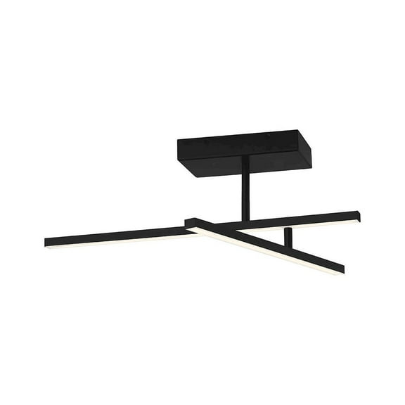 Access Lighting Adjustable LED Semi-Flush in Matte Black Color