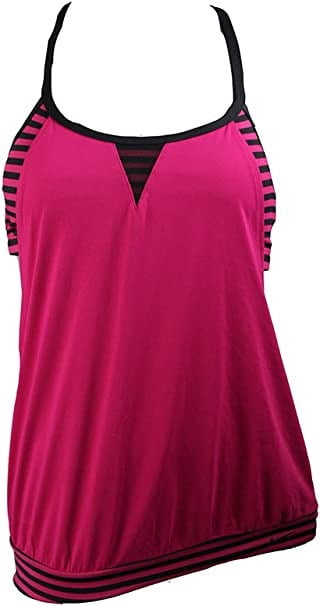 layered tankini swim top
