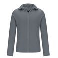 thumbnail image 3 of SHTXOZHI Sweat à Capuche Léger Protection Solaire pour Hommes Performance Manches Longues pour Randonnée Course, 3 of 7