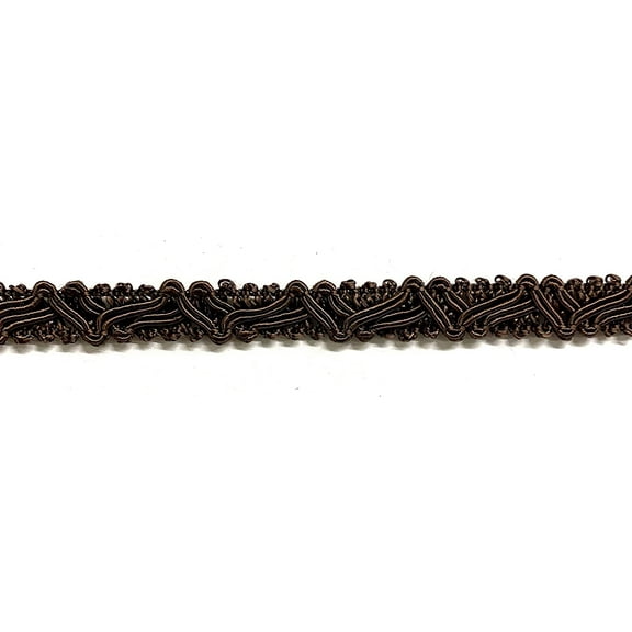 3/8" Designer Braid Gimp Trim - 18 Yards! - Color: Brown