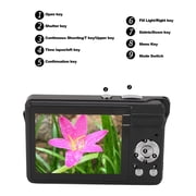 BIMZUC Digital Camera for Teens 50MP 1080P HD 2.8 inch / 7.1 cm TFT Screen 16X Digital Zoom Autofocus Pocket Compact Camera with LED Flash for Travel Photography Black