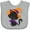 AC-Heather Grey, variant on Inktastic Halloween Cat, Cute Cat, Black Cat, Witch Hat Boys or Girls Baby Bib