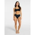 thumbnail image 4 of Time and Tru Women's and Women's Plus Size Compression Zipper Bikini Top, Sizes XS-3X, 4 of 5