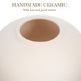 thumbnail image 5 of WHAMVOX Round Vase Ceramic Vase Artistic Vase Child 12.00X12.00X10.50CM Beige, 5 of 8
