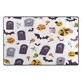 thumbnail image 2 of Non-Slip Area Rug 31"x20" Indoor Washable Floor Mats Carpet Printed for Living Room, Bedroom, Home Decor Tombstones Halloween Theme, 2 of 7