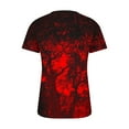 thumbnail image 5 of HKEJIAOI T-Shirt à Manches Courtes Col Rond Imprimé Graphique Halloween pour Women Re-5 2TG, 5 of 5