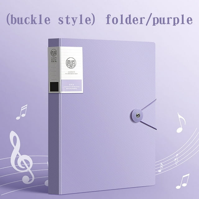 Vaidha 30 Page A4 Data Book, Music Score Folder, Certificate Collection Book, Test Paper Storage Book, Transparent Insert Folder
