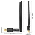 thumbnail image 3 of 1 Adaptador BT 150M 5.4 Compatible con Dongle USB Win11/10/8./7 con Antena para PC, 3 of 3