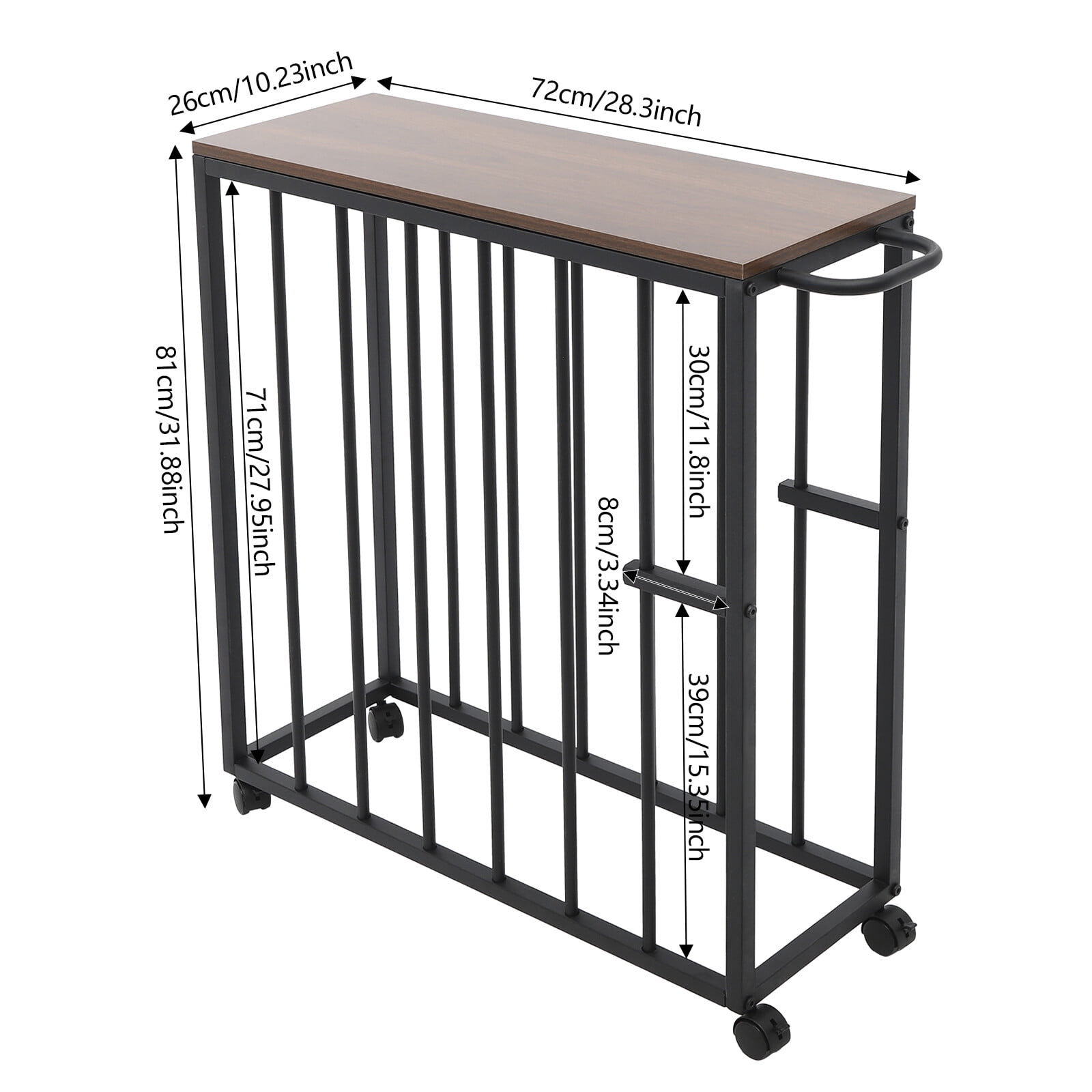 Black Painting Drying Rack Art Storage Rack Art Easel Display Stand w/ 4 Universal Wheels