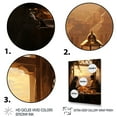 thumbnail image 3 of Designart "Ramadan Reflections in Islam II" Spiritual Framed Wall Art - Global Yellow Islam Entryway Framed Wall Art Print, 3 of 6