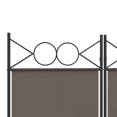 thumbnail image 5 of vidaXL 4-Panel Room Divider Anthracite 160x220 cm Fabric, 5 of 5