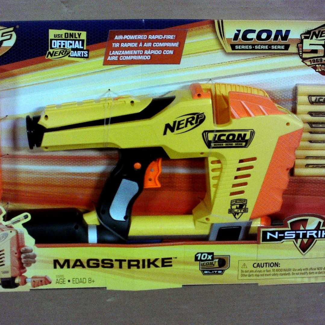 NERF Icon Series Magstrike E5255 Blaster With 10x Elite Darts for sale online 