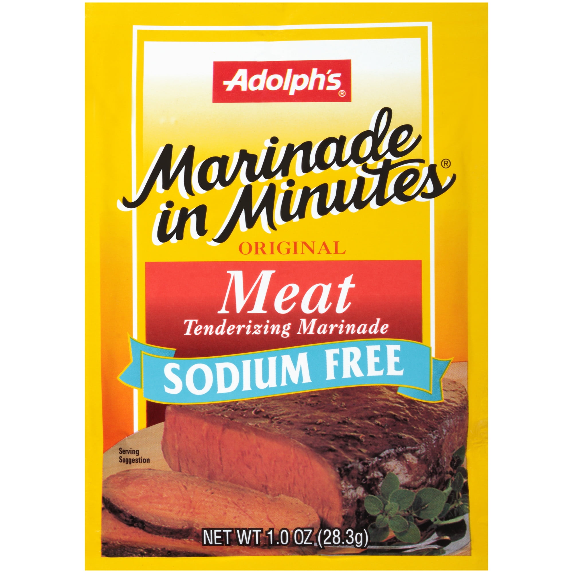 Adolph's Marinade In Minutes Sodium Free Meat Marinade, 1 oz
