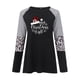 thumbnail image 4 of Camisas Navideñas Para Mujer Tops de Manga Larga Blusa Informal Con Estampado de Cuello Redondo de Moda Odeerbi  ODB201714, 4 of 5