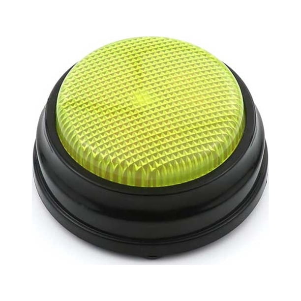 Billuyoard Grabable Talking Pets Training Botón de grabación de voz Juguete interactivo Botones de respuesta Ruido Vocal Juguetes para Suministros para perros Amarillo