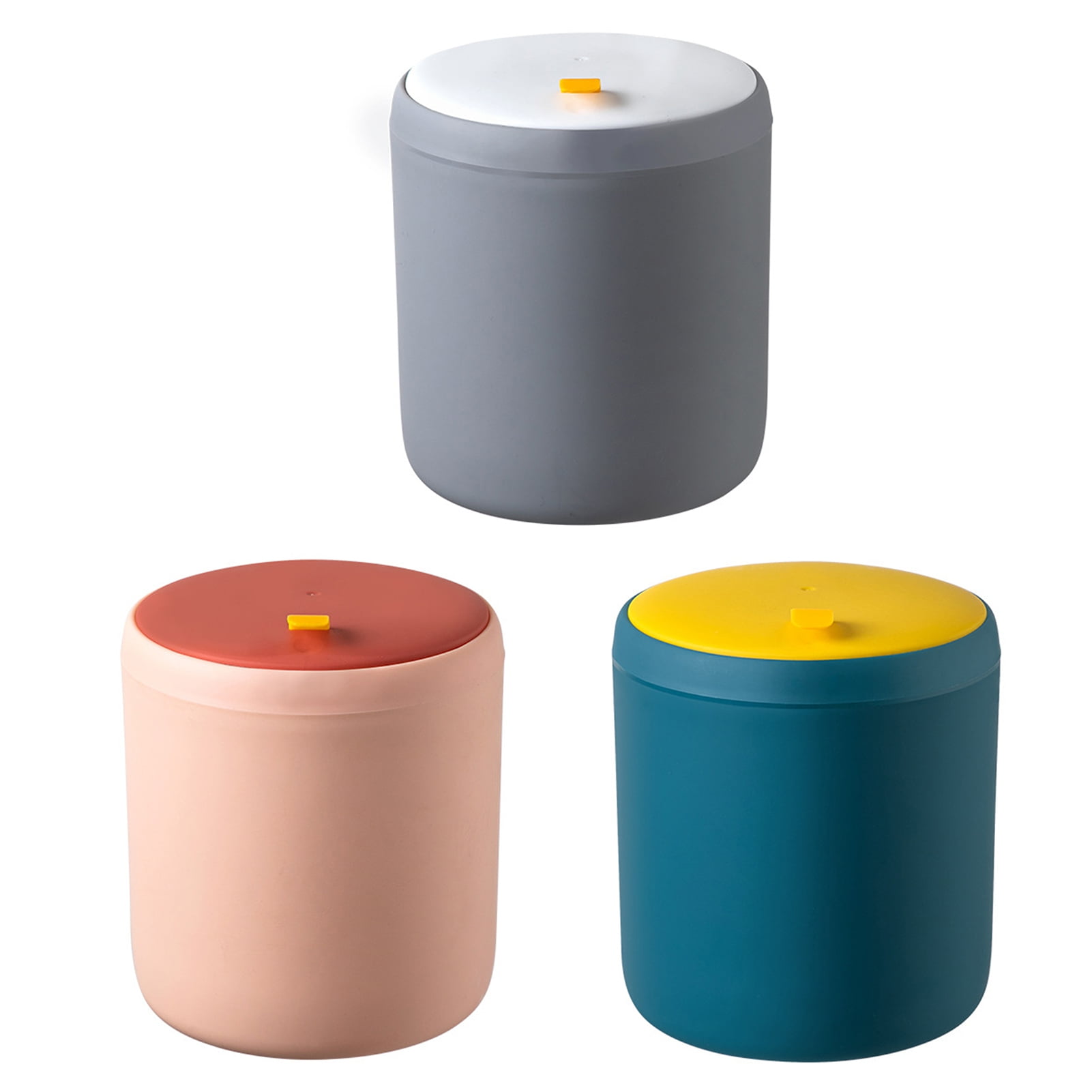 nbuaila 4L Desk Trash Can, Detachable Detachable Press Trash Can with