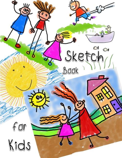 Sketch Book for Kids Blank Drawing Book Paper Sketching, Blank Paper