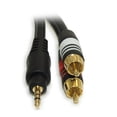 thumbnail image 2 of 10ft 3.5mm Premium Mini-Stereo TRS Male to 2 RCA Male Audio/Speaker Cable, 2 of 2