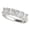 Platinum, variant on HDD 1 to 5 Carat LAB GROWN Princess Cut 5 Stone Ring Diamond Wedding Band Luxury Collection (D-E Color VS1-VS2 Clarity) Platinum 1 Carat Size-5