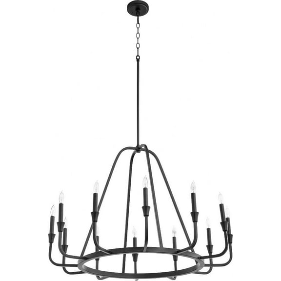 Quorum Lighting - Marquee - 12 Light Chandelier In Traditional Style-25.75