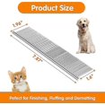 thumbnail image 2 of Pet Steel Grooming Tool Poodle Finishing Butter Comb 7 1/2-inch L, 2 of 5
