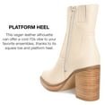 thumbnail image 2 of Journee Collection Womens Brittany Tru Comfort Foam Inside Zip Platform Booties, 2 of 6