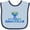 Blue and Navy, variant on Inktastic My First Hanukkah with Menorah Boys or Girls Baby Bib
