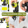 thumbnail image 3 of Cordless Paint Sprayer Compatible with Ryobi Li Ion Battery Electric Handheld Paint Spray Compatible with Furniture DIY Work, 3 of 5