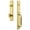 Lifetime Brass, variant on Grandeur Carr C Grip Dummy Handleset with Circulaire Interior Knob