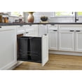 thumbnail image 3 of Rev-A-Shelf Double 50 Qt Pullout Soft-Close Steel Kitchen Trash Cans, 3 of 13