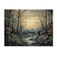 thumbnail image 3 of Designart "Mystic Moonlight Birch Woods V" Tree Birch Print on Natural Pine Wood, 3 of 5