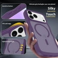 thumbnail image 3 of Magnetic for iPhone 17 Pro Max Case, (Compatible with Magsafe) Curly Wavy Frame Hard Translucent Matte Clear Back Cover for Women Men TPU Bumper Shockproof Phone Case, 3 of 8