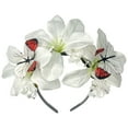 thumbnail image 2 of WCJM All Saints' Day Flower Headband for Women Butterfly Tea Fascinators Hat Halloween Costume Headpiece Flower Headband for Women Butterfly Tea Fascinators Hat Halloween Costume Headpiece, 2 of 7