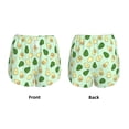 thumbnail image 5 of Picia Avocado Pattern Women's 2 in 1 Athletic Running Shorts High Waisted Workout Casual Gym Sweat Shorts with Comfy Liner Zipper Pockets-XX-Large, 5 of 9