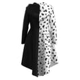 thumbnail image 3 of Cruella De Vil Cosplay disfraz vestido Halloween carnaval traje para mujeres niñas, 3 of 5