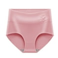 thumbnail image 2 of uublik Womens Panties Pink Full Coverage No Show High Waisted Seamless Ladies Panties, 2 of 5