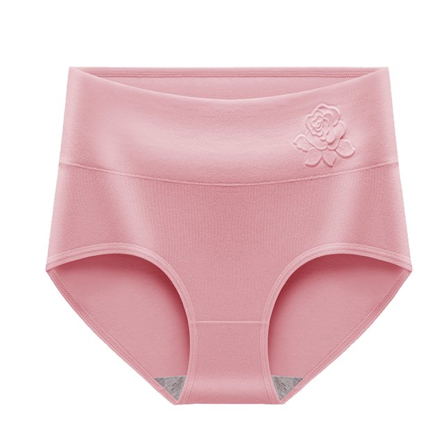Plebaso Womens High Waisted Cotton Underwear Stretch Comfortable Briefs Soft Full Coverage Ladies Panties