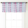 thumbnail image 2 of Nanshing Cleo Semi-Sheer Rod Pocket Top Single Curtain Valance, Turquoise, 54" x 18", 2 of 2