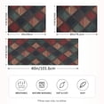 thumbnail image 2 of Yayeee Pillowcase Queen Size Set of 2 Satin Wrinkle Resistant Pillow Case, Red Tartan Pattern, 2 of 8