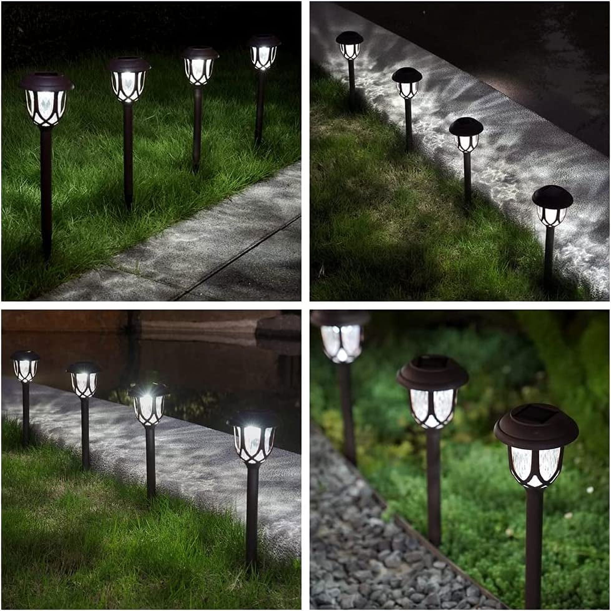 ExcMark Solar Pathway Lights, 10-Pack, Cool White photo 8