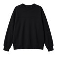 thumbnail image 6 of IUYRTFE Women's Round Neck Waffle Knit Long Sleeve Pullover Solid Color Casual Top with Seam Detail, 6 of 7