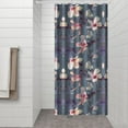 thumbnail image 3 of Waterproof Pioneer Shower Curtain 36x72 Inch Polyester Unique Colorful Floral Shower Curtain for Bathroom Hotel Home Decor with 7 Plastic Hooks, 3 of 5