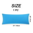 thumbnail image 3 of Unique Bargains Cotton Zippered Body Pillowcase Pillow Cover Blue 20" x 48", 3 of 8
