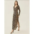 thumbnail image 4 of Leopard Print Bodycon Maxi Dress with Slit, 4 of 6
