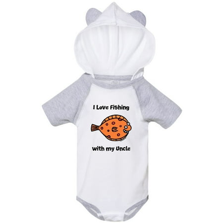 

Inktastic Fishing with My Uncle Gift Baby Boy or Baby Girl Bodysuit