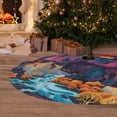thumbnail image 6 of Lsque Fantasy Cosmic Landscape Print Christmas Tree Skirt, Tree Skirt with Ties or Velcro, Perfect for Holiday Decorations, Halloween, and New Year-36", 6 of 7