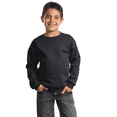 thumbnail image 3 of Rabbit Skins Toddler Fleece Crewneck Sweatshirt, Soft & Durable Kids Sweatshirt, Black,3T, 3 of 5