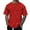 Red, variant on Mens Graphic T-Shirts Short Sleeve 3D Print Crewneck Stylish Loose Summer Tee Army Green L